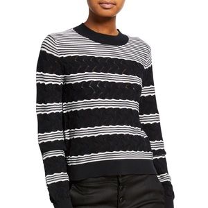 Club Monaco Striped Crewneck Sweater NWT
